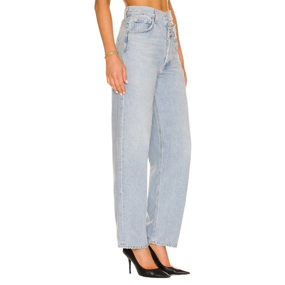 AGOLDE Relaxed Straight Leg Ultra-high Broken Waistband Jean - Picture 3 of 6